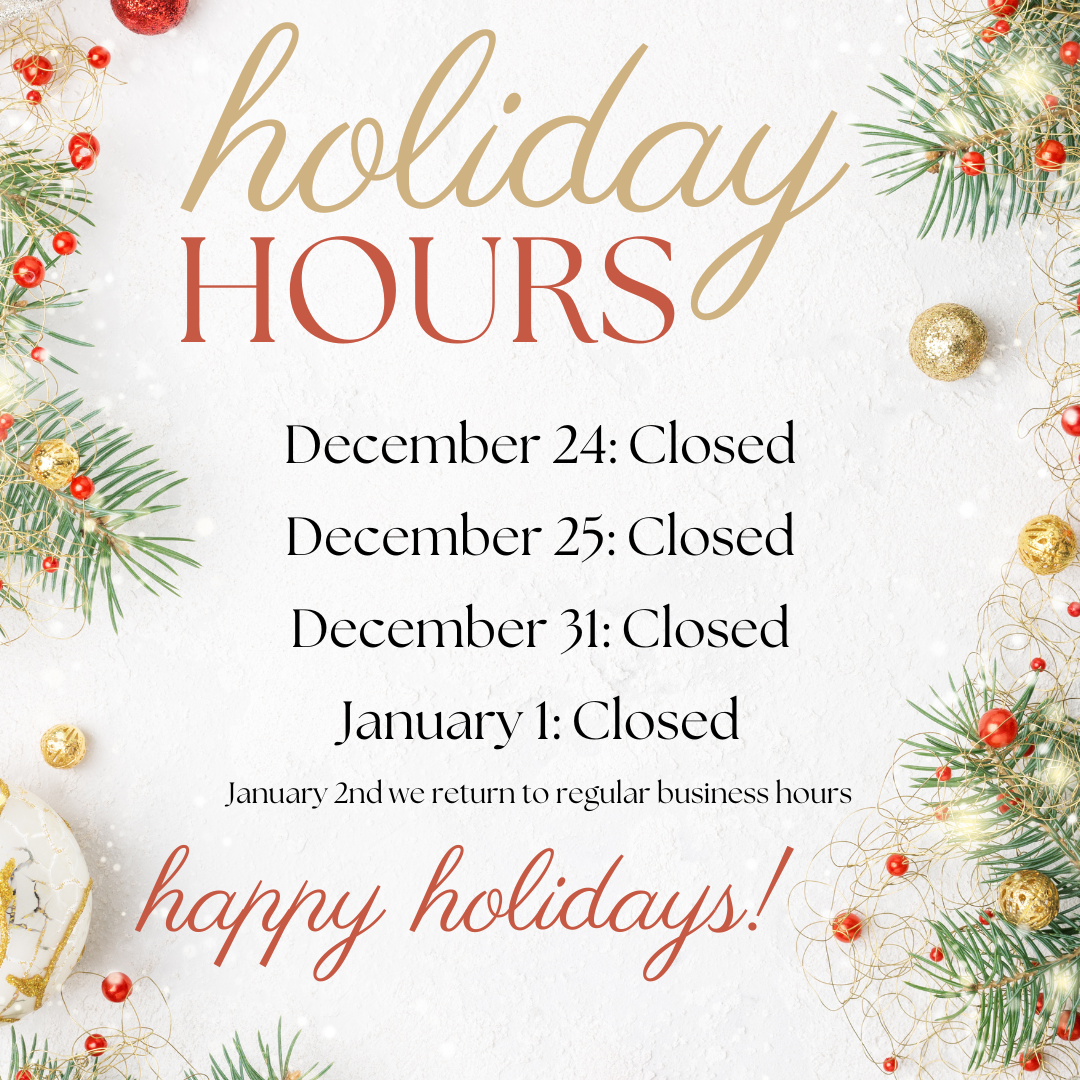 Holiday Hours